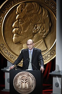 Jordan Hoffner at the 68th Annual Peabody Awards accepting for YouTube Jordan Hoffner at the 68th Annual Peabody Awards for YouTube.jpg