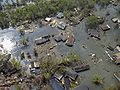 Port Sulphur après le passage de Katrina.