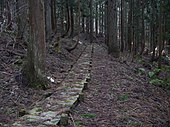 小菅神社参道を横切る内山用水