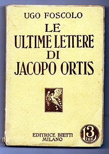 Le ultime lettere di Jacopo Ortis (1929)