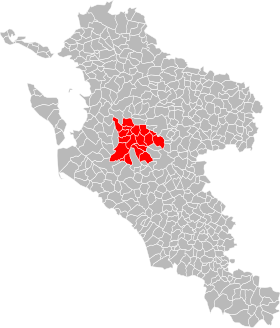 Localisation de Communauté de communes Cœur de Saintonge