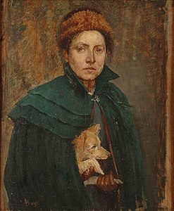 Autoportrait (1891), Musée d'Art moderne et contemporain de Strasbourg.