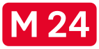 Highway M24 shield}}