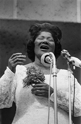 Mahalia Jackson yn de Irenehal yn Utert (1963)