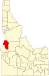 Map of Idaho highlighting Adams County.svg