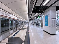 屯马线2号站台（2024年5月）