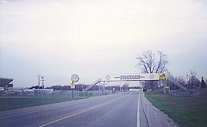 An overpass for Michigan International Speedwa...
