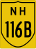 National Highway 116B marker