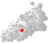 Stordal markert med rødt på fylkeskartet
