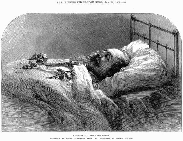 Napoleon III na łożu śmierci