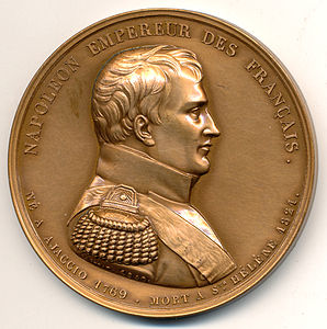 Médaille gravée en 1840 pour le retour des cendres de l'empereur, bronze, 52 mm.