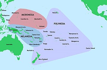 Overzicht culturen in de Grote Oceaan