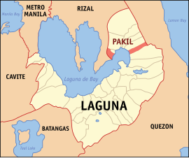 Pakil na Laguna Coordenadas : 14°23'N, 121°29'E