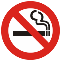 A 'No Smoking' sign
