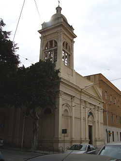 La facciata della chiesa della Santissima Annunziata
