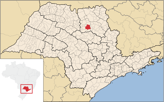Localização de Jaboticabal em São Paulo