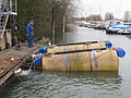 Scheepskameel half gezonken