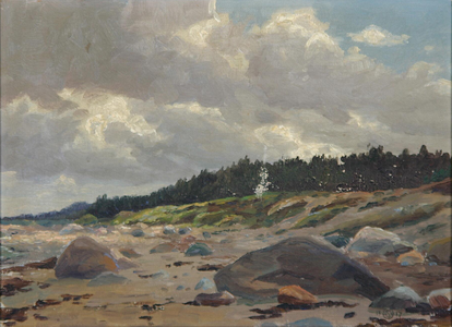 Kystparti fra Hornbæk, 1917