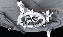 Illustration of the Soft Capture Mechanism (SCM) installed on Hubble Soft Capture Mechanism installed on Hubble (illustration).jpg