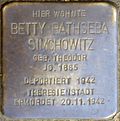 Stolperstein für Betty Bathseba Simchowitz (Boisseréestraße 3)