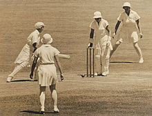 The 2nd Women's Test match between Australia and England in Sydney in 1935. Test cricket - women - 1935.jpg