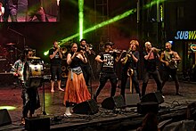 Lemon Bucket Orkestra performing in 2017