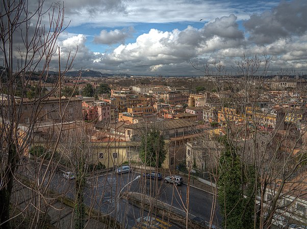 Vista do complexo a partir do Janículo (canto inferior esquerdo).