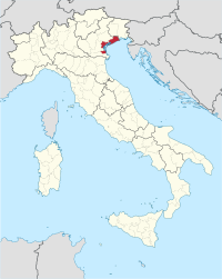 Položaj Provincije Provincija Venecija u Italiji