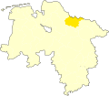 Lage des Landkreises Harburg in Niedersachsen