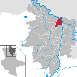 Werbens läge i Landkreises Stendal