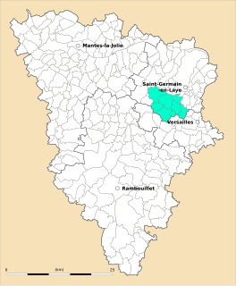 Location within the Yvelines department