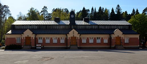 Militärrestaurangen vid regementet.