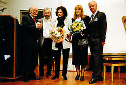 1995, Verleihung Stadtkulturpreis Hannover, Winter-Gärten Skulpturen in der Güntherstraße, Erwin Schütterle, Jot Claus, Dagmar Brand, Ute Blohm, Klaus E. Goehrmann
