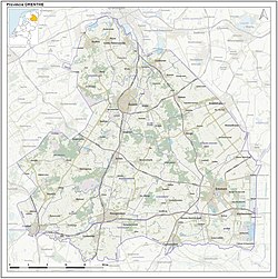 Drenthen provinssin kunnat vuonna 2018.