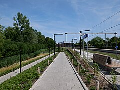Gorinchem, Rampe zum Bahnsteiggleis 2