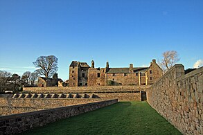 Aberdour Castle, Sitz der Mortons im 17. Jh.