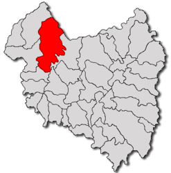 Location in Covasna County