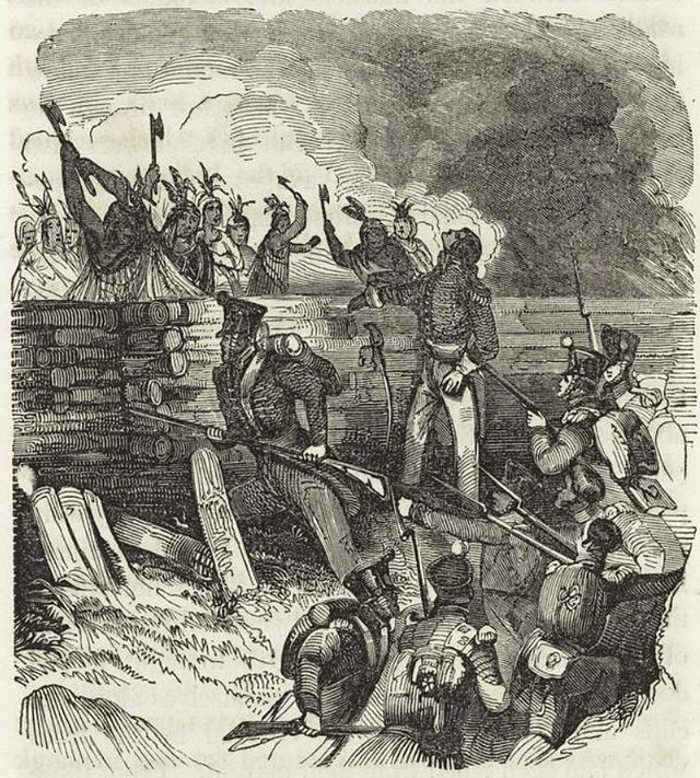 Description de l'image Battle Horseshoe Bend 1814.jpg.
