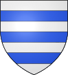 d'argent à 3 fasces d'azur