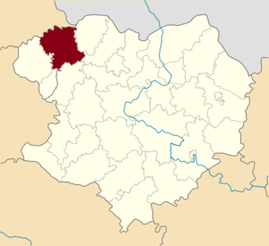 Богодуховский район на карте
