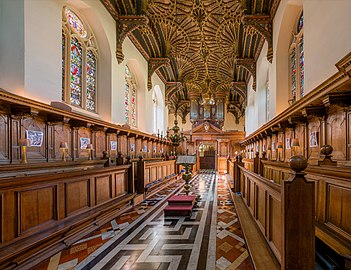 The interior of Brasenose College Chapel