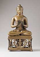 Buddha Shakyamuni or the Jina Buddha Vairochana, Kashmir, Jammu and Kashmir, 725-750 CE