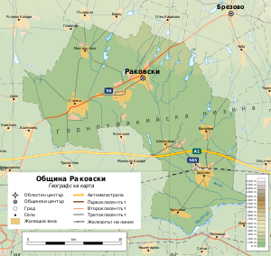 Община Раковски на карте