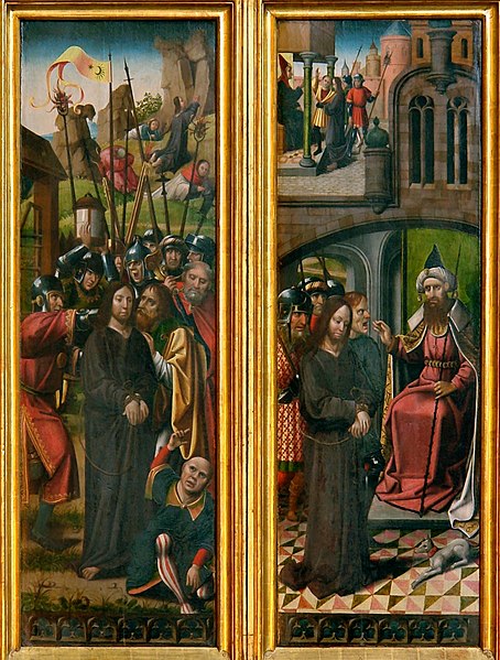 File:Capture of the Lord - Detail of the altarpiece of the Deutschordenskirche.jpg
