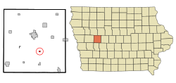 Location of Willey, Iowa