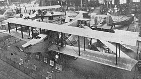 Un Caudron C.61 exposé au Grand Palais à Paris durant l'Exposition internationale de la locomotion aérienne, photo publiée dans L'Aérophile en décembre 1921.