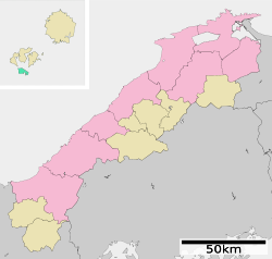 Location of Chibu in Shimane Prefecture