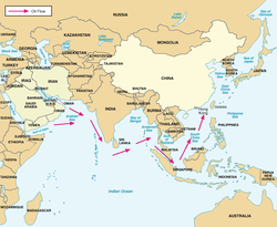 China's critical sea lines of communication. In 2004, over 80 percent of Chinese crude oil imports transited the Straits of Malacca, with less than 2 percent transiting the Straits of Lombok. China's Critical Sea Lines of Communication.png