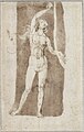 Construction drawing of Eve, c. 1506, pen, 26,2 x 16,5 cm, Albertina (3081r)