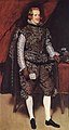 Filipe IV de Espanha e III de Portugal. Pintura de Velázquez, c. 1631-1632